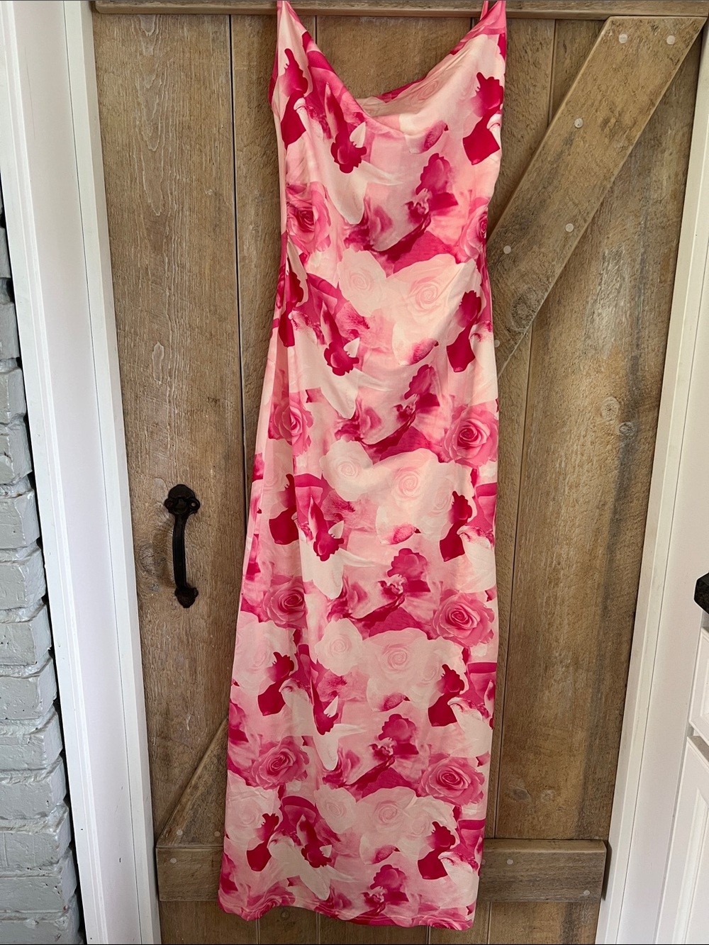 Pink Floral Slip Dress - Women
